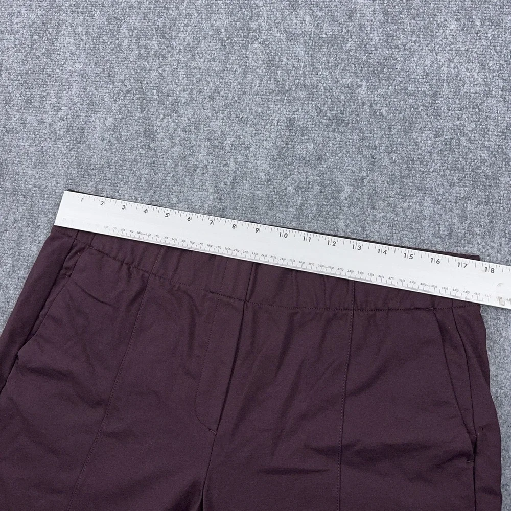 J Jill Ponte Slim Leg Pants LT Large Tall Burgundy‎ High Rise Pull On Stretch